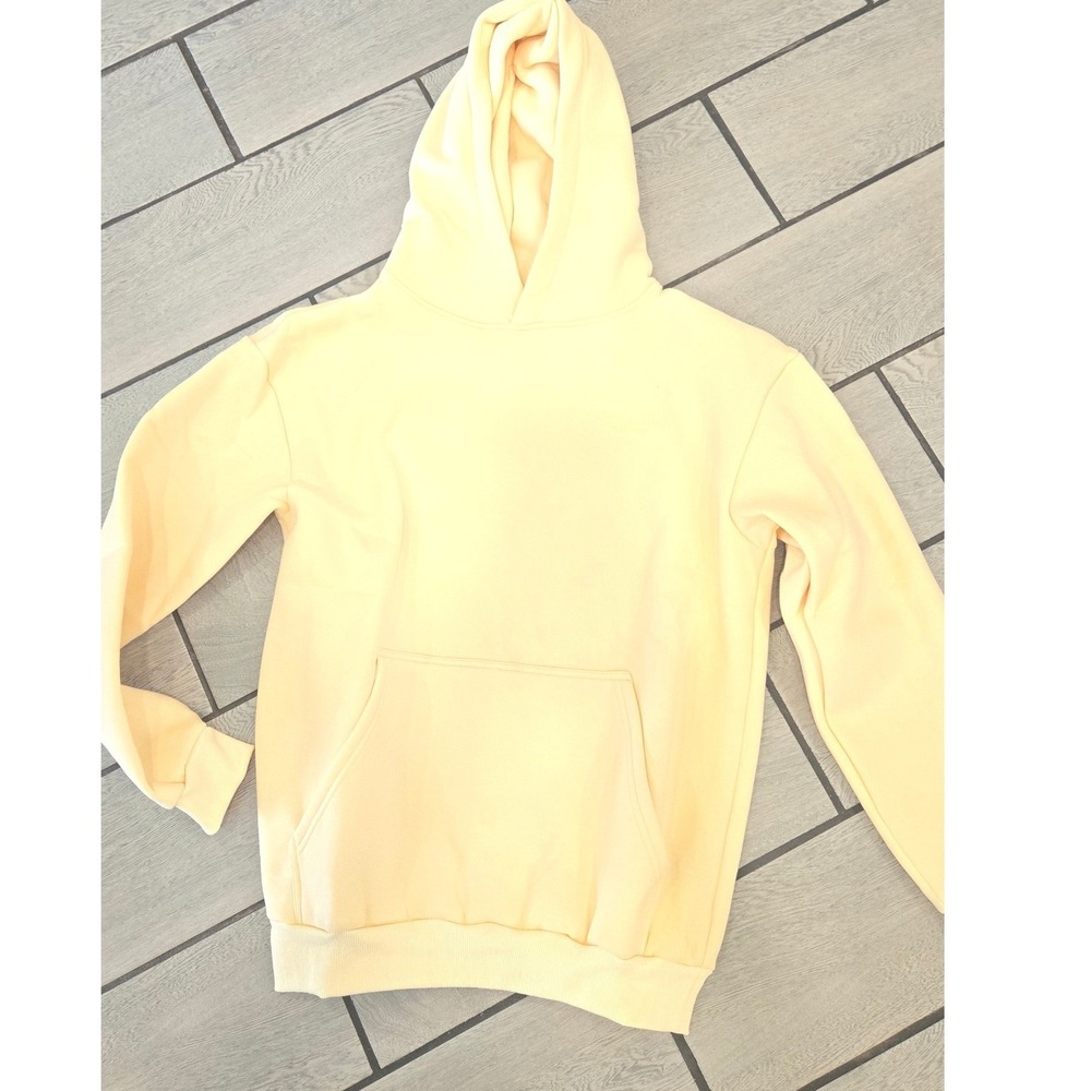 Comfrt Comfort Collection Pastel Edit Hoodie Pale Yellow Small